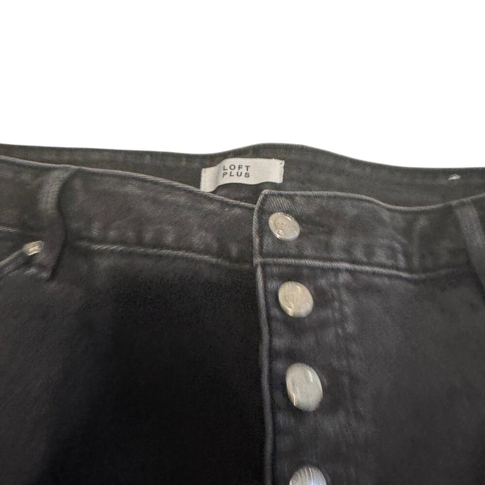 Loft plus cropped black jeans size 16 - Picture 3 of 9